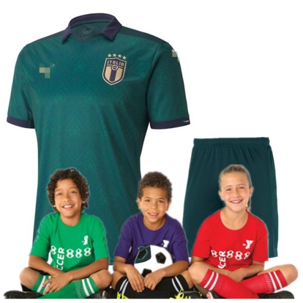 Kid's 2020 Euro Cup Italy  Third Suit (Customizable)