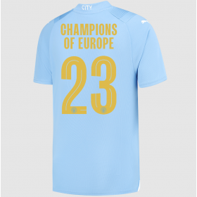 Manchester City Home Jersey 23/24 With CHAMPIONS OF EUROPE 23 Printing